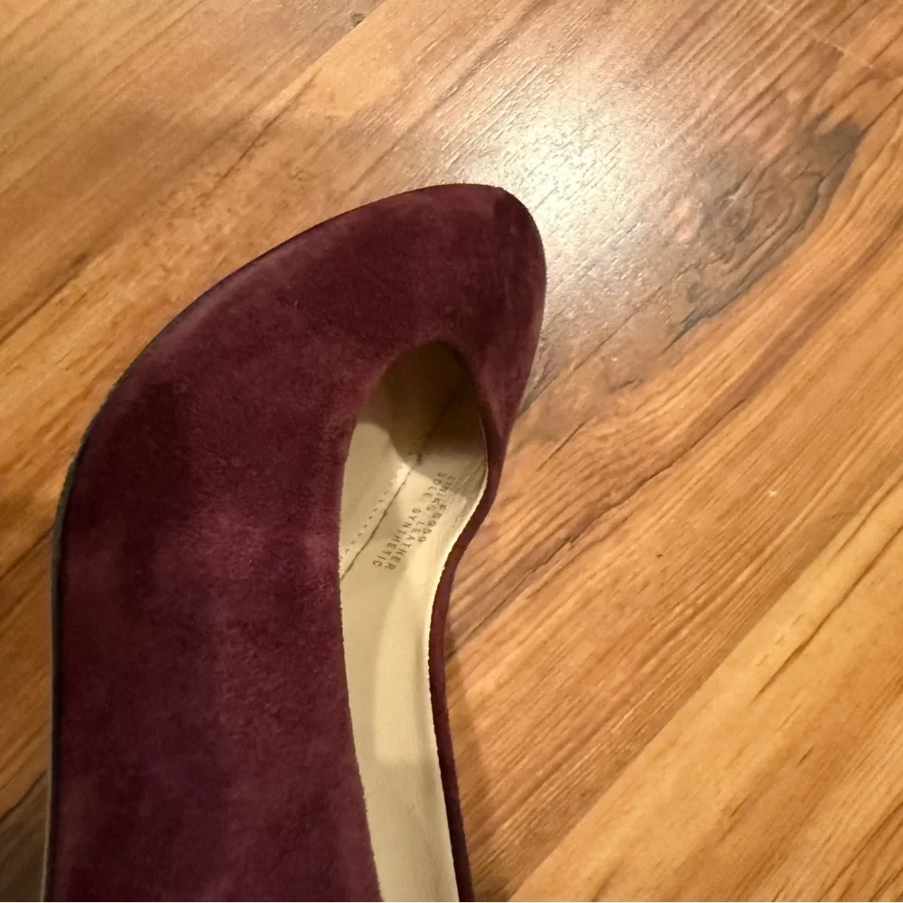 Elegant Burgundy Suede Pumps